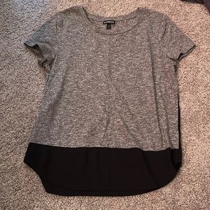 EXPRESS black and grey t shirt SMALL